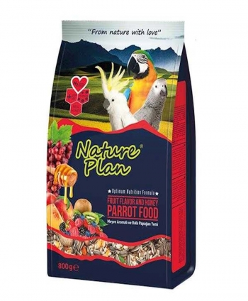 NATURE PLAN PAPAĞAN YEMİ 800 GR 12Lİ PAKET