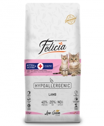 Felicia Az Tahıllı 12 Kg Yavru Kuzu Etli HypoAllergenic Kedi Maması