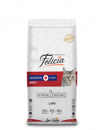 Felicia Az Tahıllı 2 Kg Kuzu Etli Yetişkin HypoAllergenic Kedi Maması