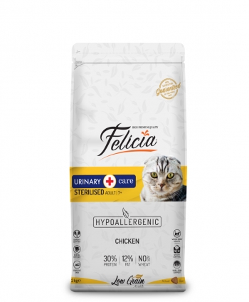 Felicia Az Tahıllı 2 kg Sterilised Tavuklu HypoAllergenic Kedi Maması