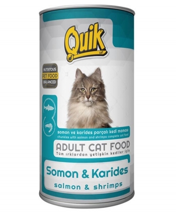 Quik Kedi 415 gr Somon-Karides Kons. 24 Adet