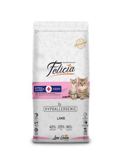 Felicia Az Tahıllı 2 Kg Yavru Kuzu Etli HypoAllergenic Kedi Maması