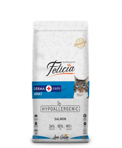 Felicia Az Tahıllı 2 Kg Yetişkin Somonlu HypoAllergenic Kedi Maması