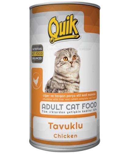 Quik Kedi 415 gr Tavuklu Kons. 24 Adet